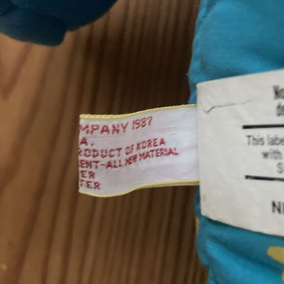 Dakin Blue Alien Wizard Hand Puppet Vintage Stars Pink Hair 1987 French Canada - Picture 5 of 16